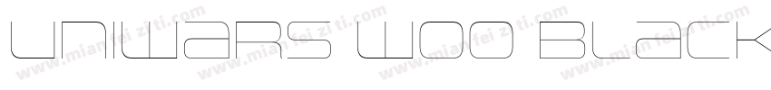 Uniwars W00 Black字体转换